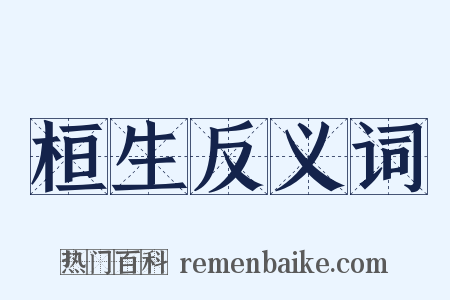 桓生反义词是什么意思的图片